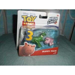 NEW by DISNEY PIXAR, TOY STORY 3 BUDDY PACK REX AND HAMM (MATTEL T0442) AGES 3+